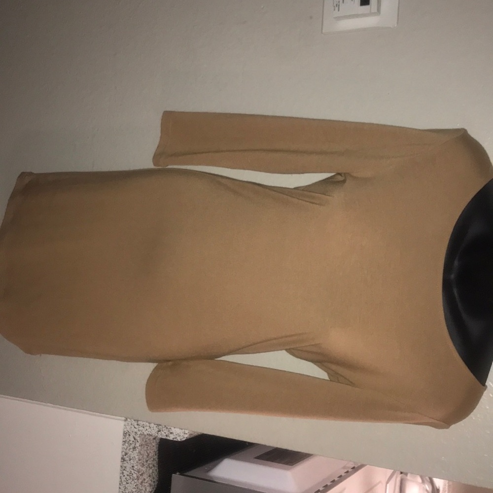 Tan mini dress